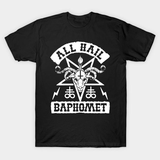 BAPHOMET THE GOAT HEAD GOD - AL HAIL BAPHOMET T-Shirt by Tshirt Samurai